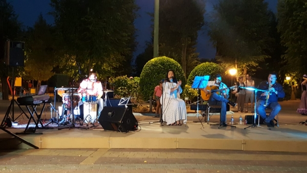 Espectáculo flamenco en el parque municipal de yuncos